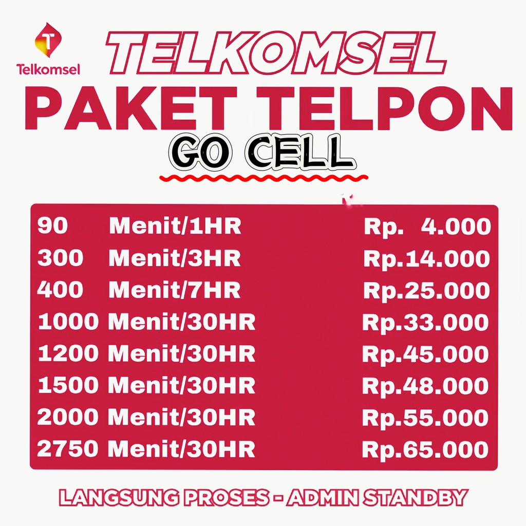 Isi Ulang Paket Nelpon Telkomsel 1hari 3hari 7hari 30hari