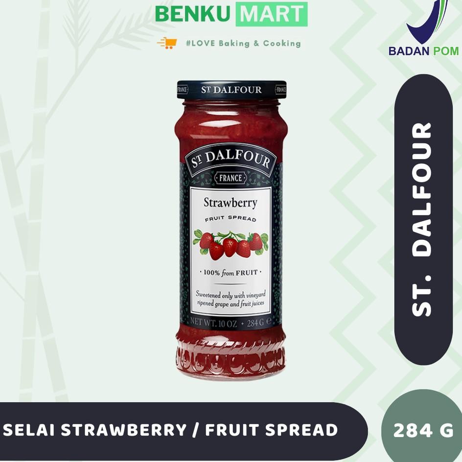 

Selai St. Dalfour Strawberry Jam Fruit Spread 10 Oz 284 Gr