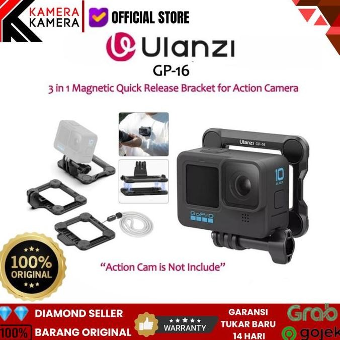 BRACKET KAMERA ACTION ULANZI GP-16 MAGNETIC QUICK RELEASE 3IN1 STOK TERBATAS