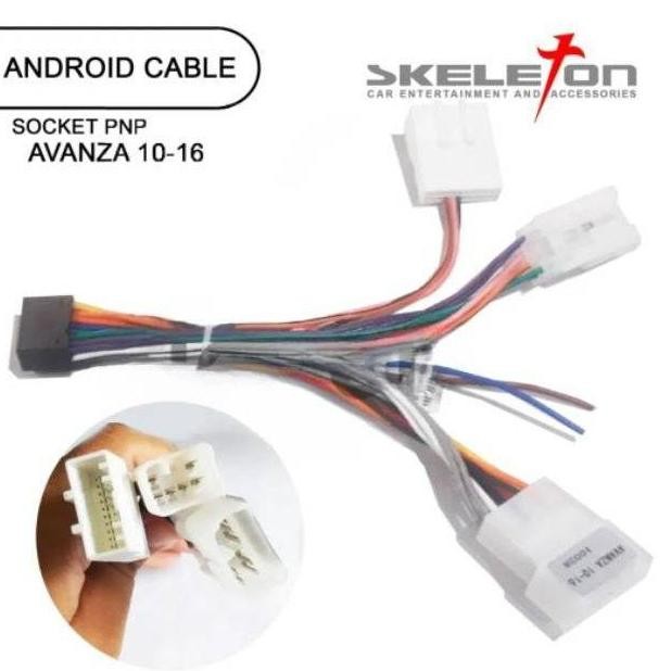 ASLI KABEL SOCKET PLUG N PLAY MOBIL XPANDER MOBILIO AVANZA TOYOTA MAZDA DSP OEM WIRING HARNESS