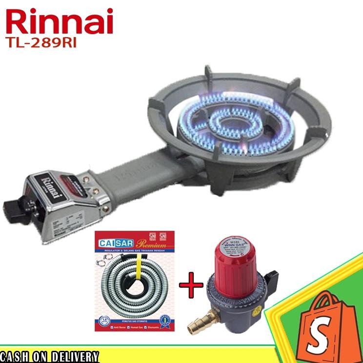 Terlaris Rinnai Kompor Mawar Tl 289Ri (1 Tungku) Garansi Resmi/Kompor Cor Rinnai Api 1000/Kompor Cor
