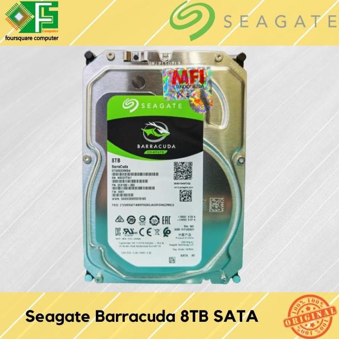 BEBAS ONGKIR - Seagate Barracuda 8 TB Sata | Harddisk Baracuda 8TB | HDD Hardisk MFI