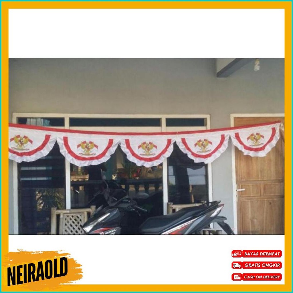 Bendera Background / Umbul Umbul / Bendera Merah Putih / Amirkelipkelip / Umbul Umbul Diskon