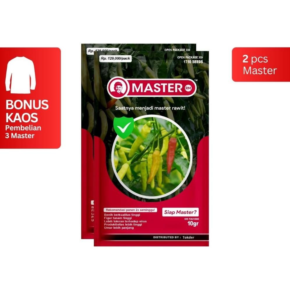 2 MASTER - Benih Cabe Rawit 1750 butir