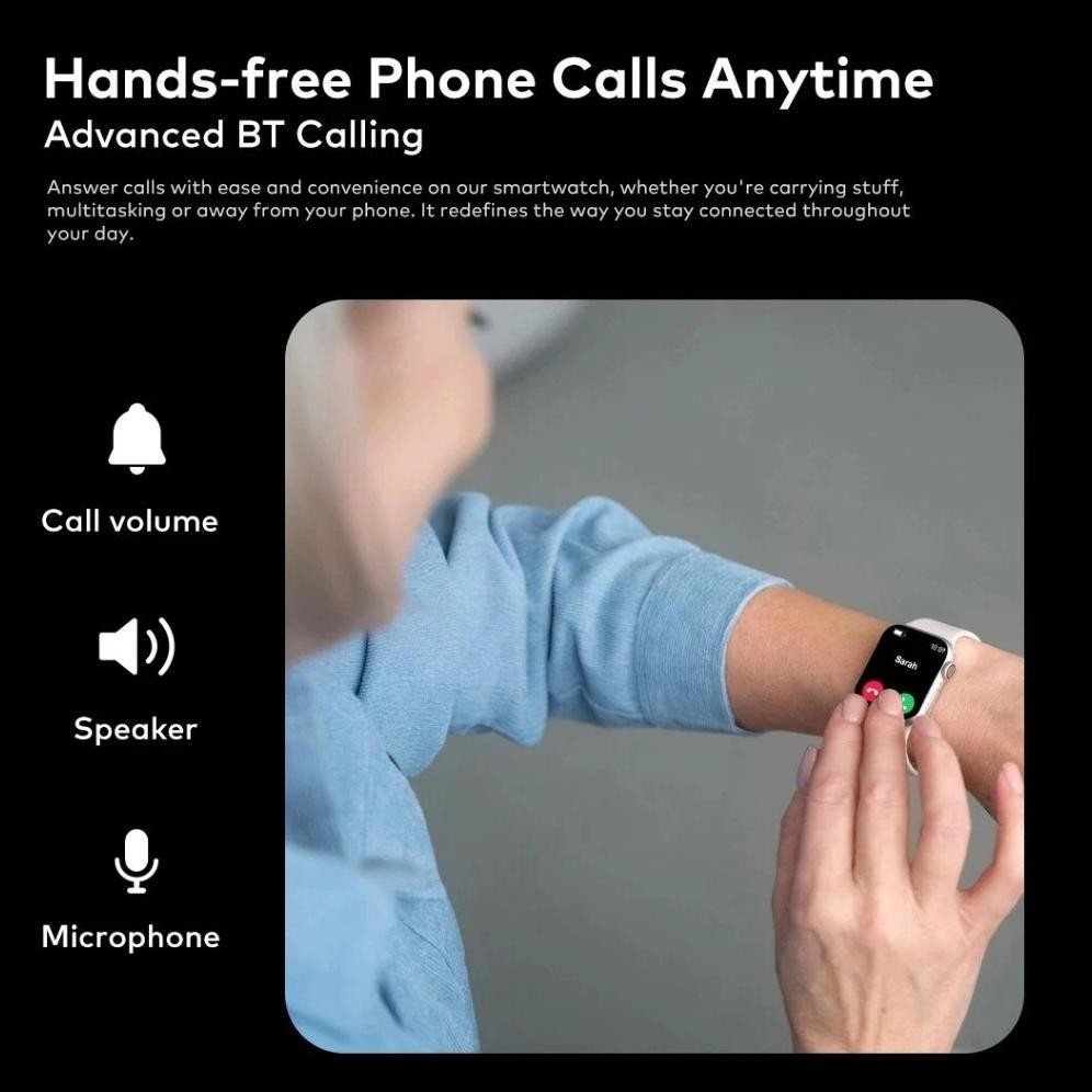 [2 Strap] Ori Samsung Watch I19 Smartwatch Fullscreen 2.2-Inch Ip68 Waterproof Bisa Telponan Dan Gan