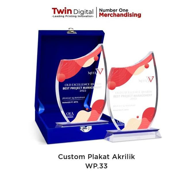 

Plakat Akrilik Premium Piagam Penghargaan Tropi Wisuda - Plakat WP.33 ea