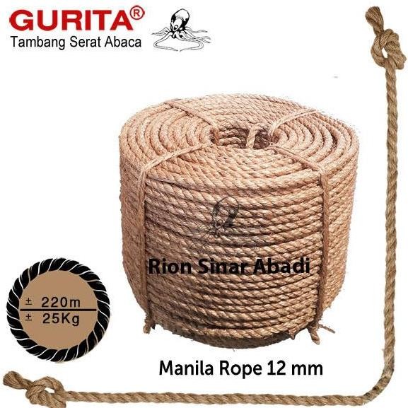 

Tali Tambang Tampar Rope Manila Gurita 12mm (1/2") LS