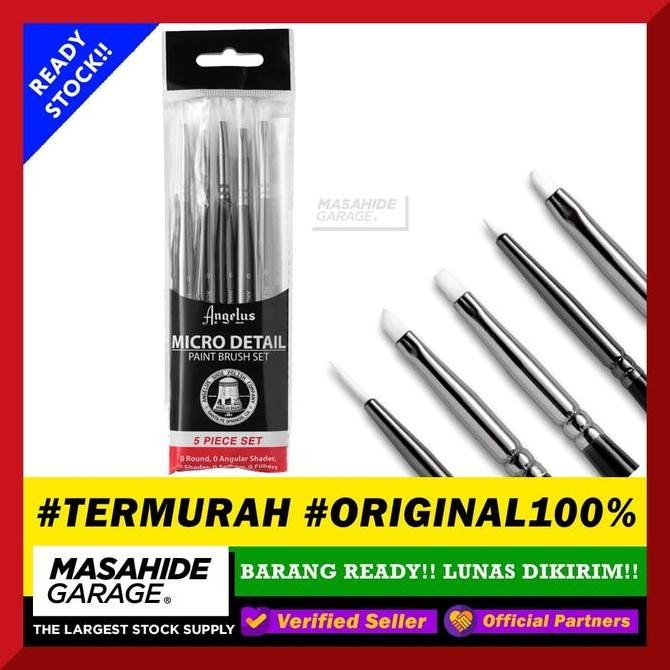 

Promo Angelus Paint Micro Brush Detail Set 5Pcs Sikat Lukis Mini Shopee