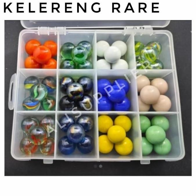 kelereng metalik langka rare + bonus kotak ht