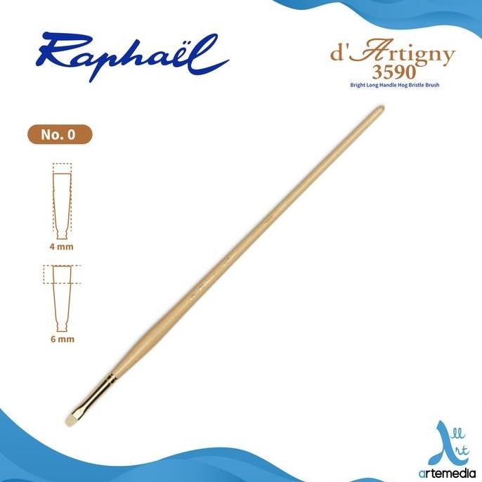 

Promo Kuas Lukis Raphael 3590 Bright D Artigny Hog Bristle Brush Long Handle