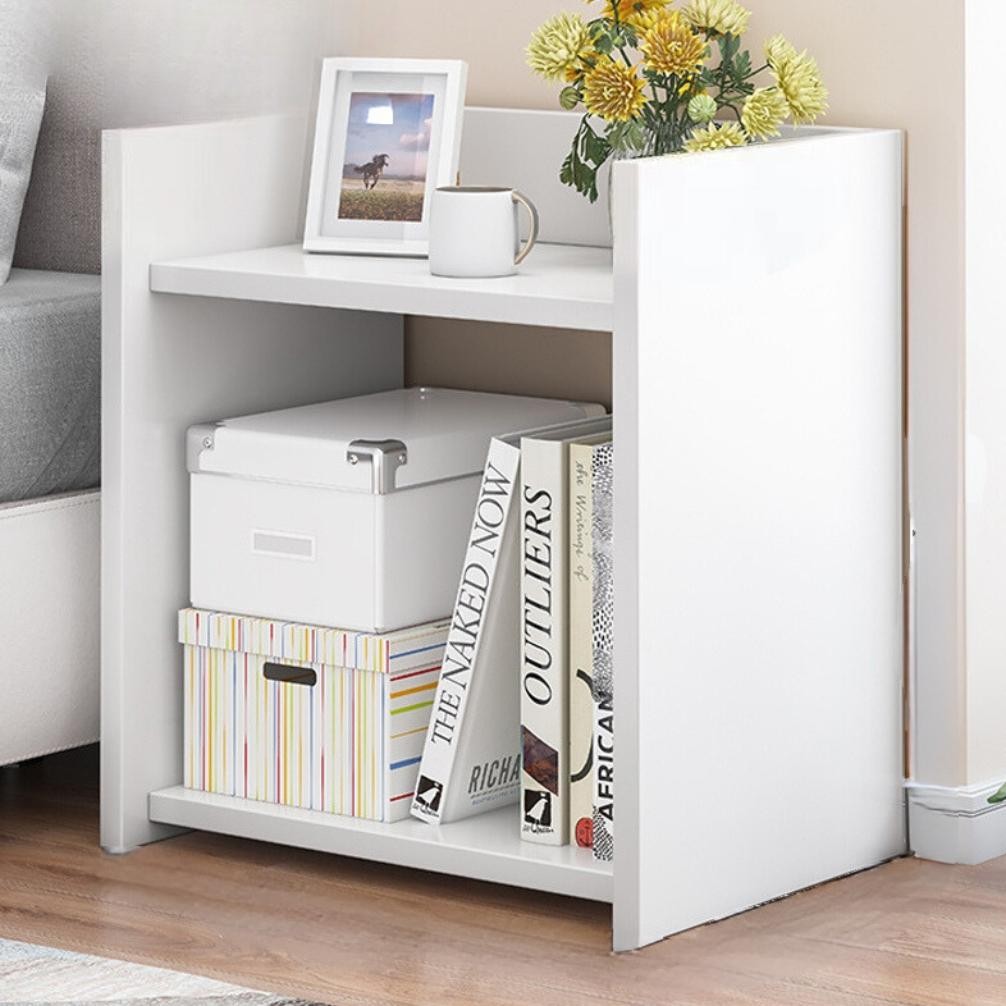 Meja Nakas Minimalis Modern Rak Buku Kecil Meja Samping Tempat Tidur Meja Sudut O6A1