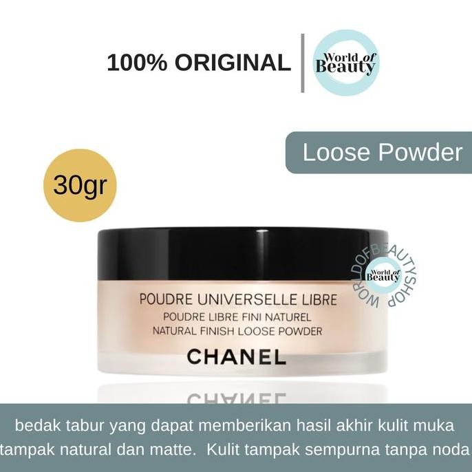 SIAP KIRIM CHANEL NATURAL FINISH LOOSE POWDER SETTING BEDAK TABUR MAKEUP WAJAH HALUS