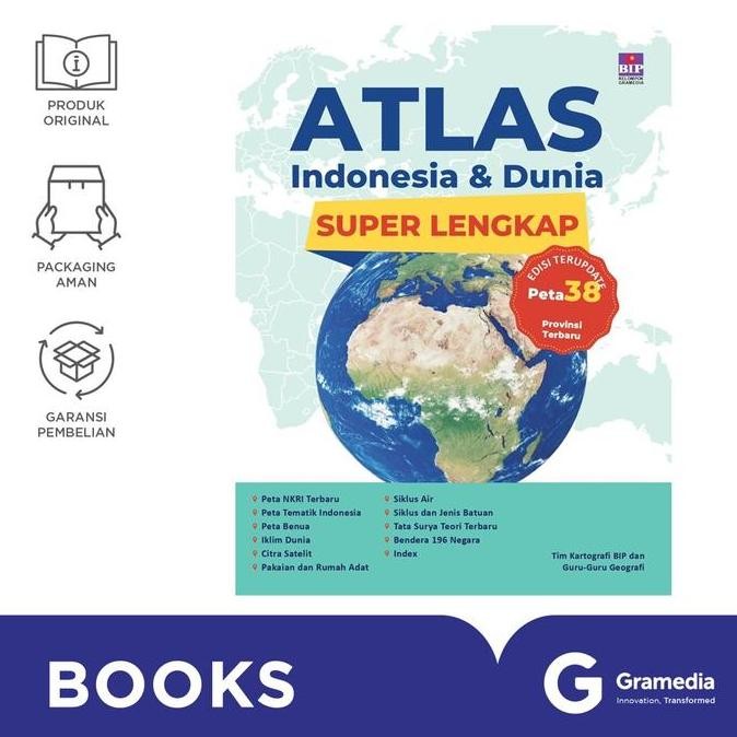 

Gramedia Buku Atlas Indonesia & Dunia Super Lengkap