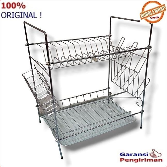 Promo Rak Piring Rak Piring Susun Rak Piring Stainless Tebal 35 Cm Kualiatas Tebal Ha 1136