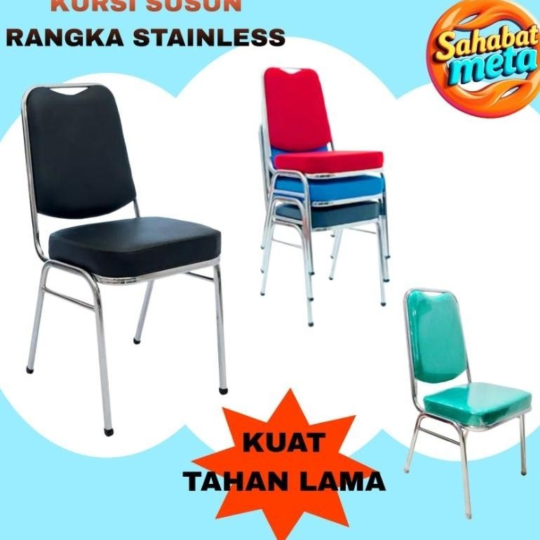 Terlaris Kursi Susun / Kursi Kantor / Kursi Kondangan / Kursi Resepsi / Kursi Susun Serbagaguna Stai