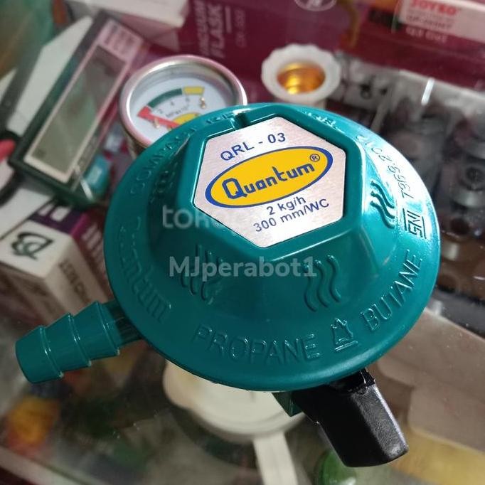 Promo Regulator Kompor Gas Quantum Qrl03 + Meter Original