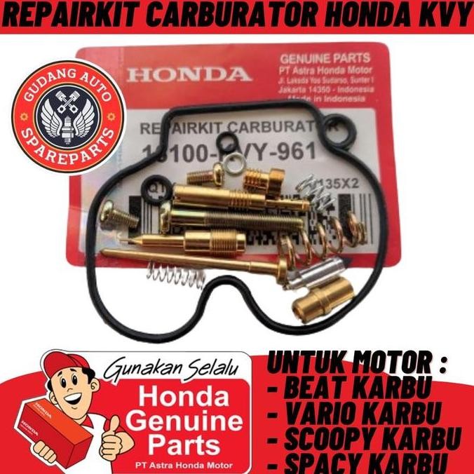 READY REPAIR KIT KARBURATOR HONDA BEAT VARIO SCOOPY SPACY KARBU ORIGINAL AHM