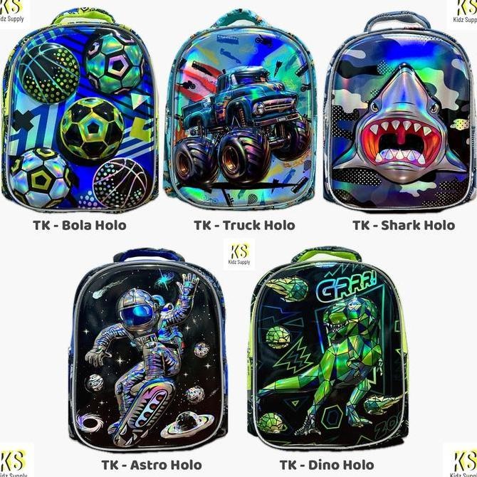 Promo / Terlaris Tas Ransel Anak Laki Laki TK SD Dino Ransel Sekolah Dinosaurus Astronot Mobil Timbu