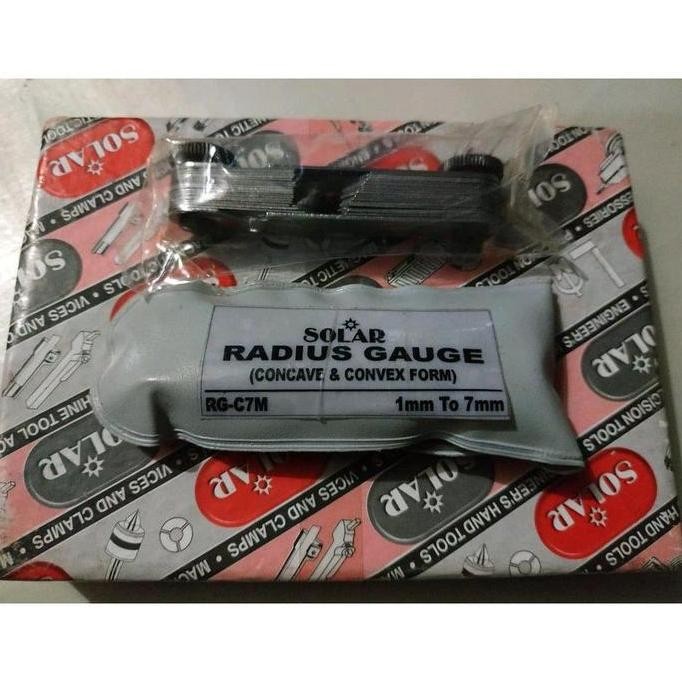 Pengukur Radius 1 7 mm SOLAR Form Mal Radius Gauge RGC7M murah