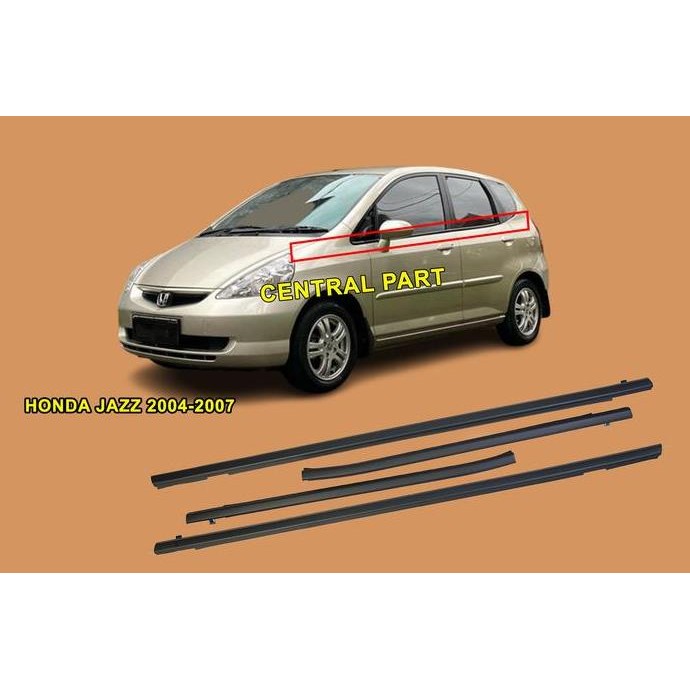 ready pelipit karet kaca list kaca luar depan jazz gd3 2004 2005 2006 2007