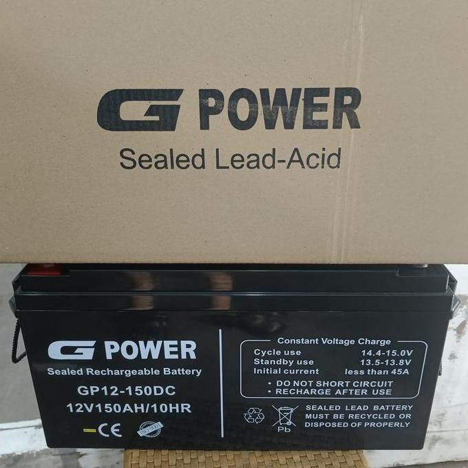 battery vrla Gpower 12v150ah murah