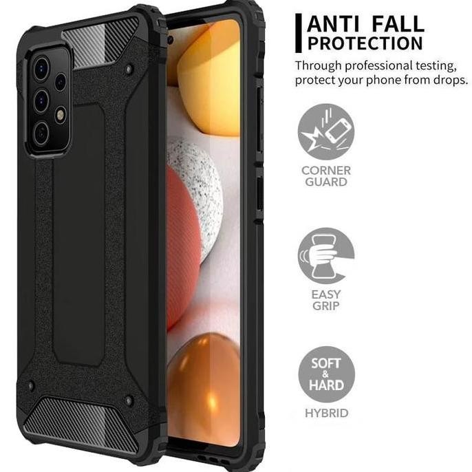 Dual Shock Armor Case Samsung Galaxy A52 - A52s - Cover Hard Soft Fit