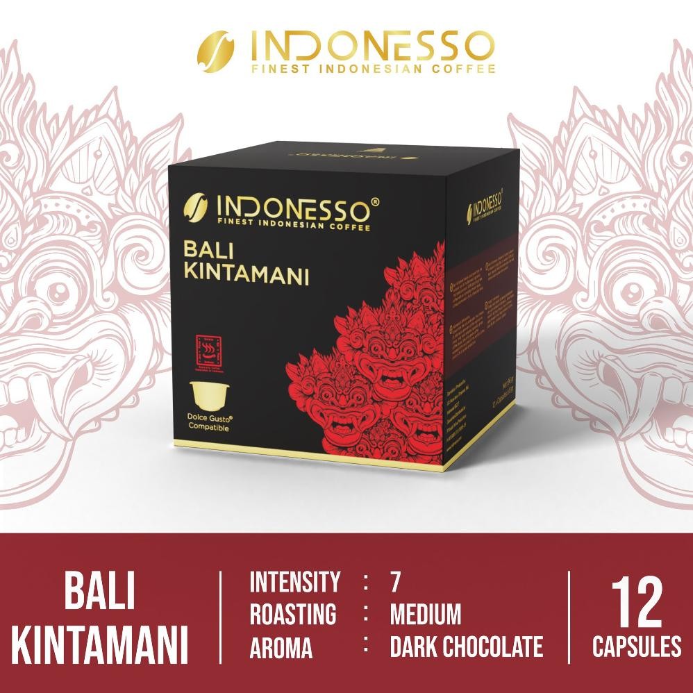 

INDONESSO Coffee Capsules Compatible with Nescaf Dolce Gusto Machines / Kopi Kapsul