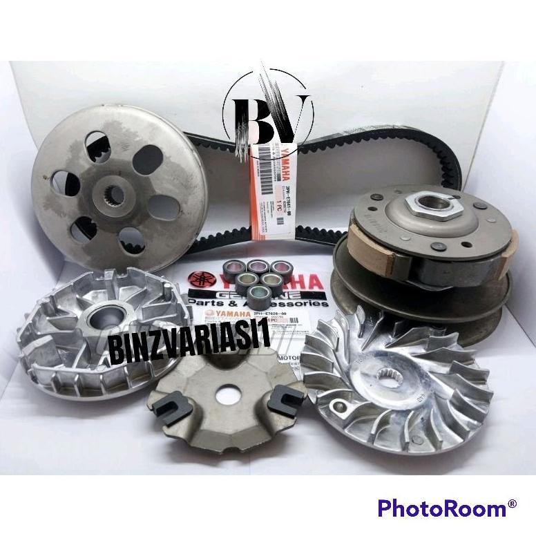 PAKET CVT MIO M3/MIO Z (VANBELT+RUMAH ROLLER SET+KIPAS+PULLY ASSY MIO M3)