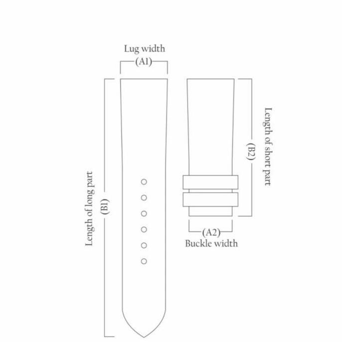 new  Custom Lizard Leather Watch strap - Taupe