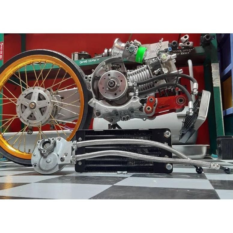 OIL COOLER MIO MODIF PNP + ADAPTOR