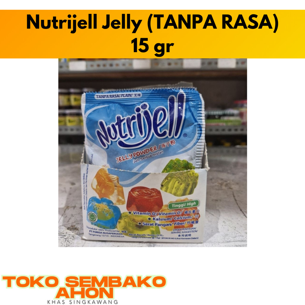 

Nutrijell Jelly (TANPA RASA) | Powder Puding Jelly 15 gr