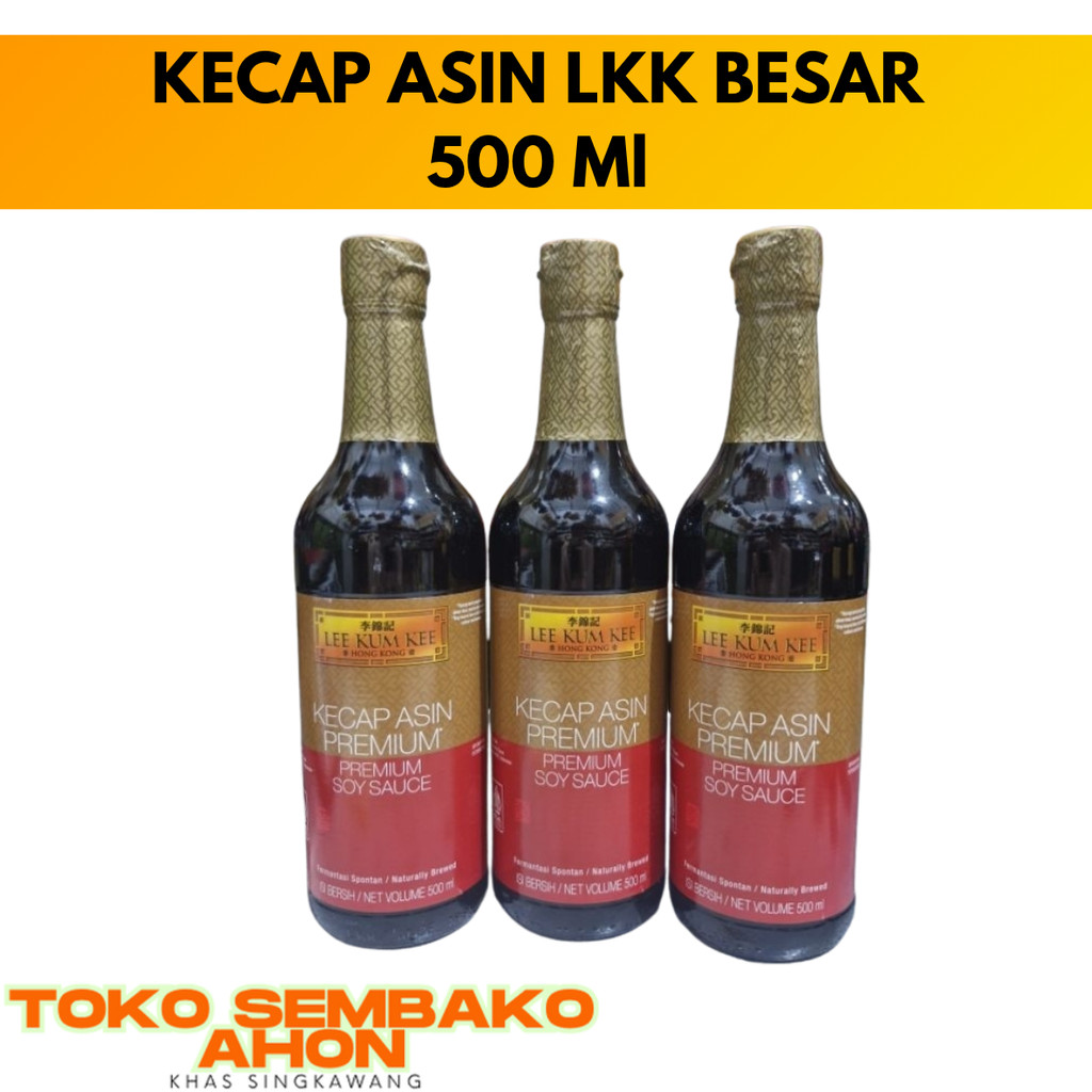 

KECAP ASIN PREMIUM LEE KUM KEE 500 ml (BESAR) / LEE KUM KEE Soy Sauce Premium 500 ml / Kecap Asin Botolan / Kecap Asin Import Lee Kum Kee