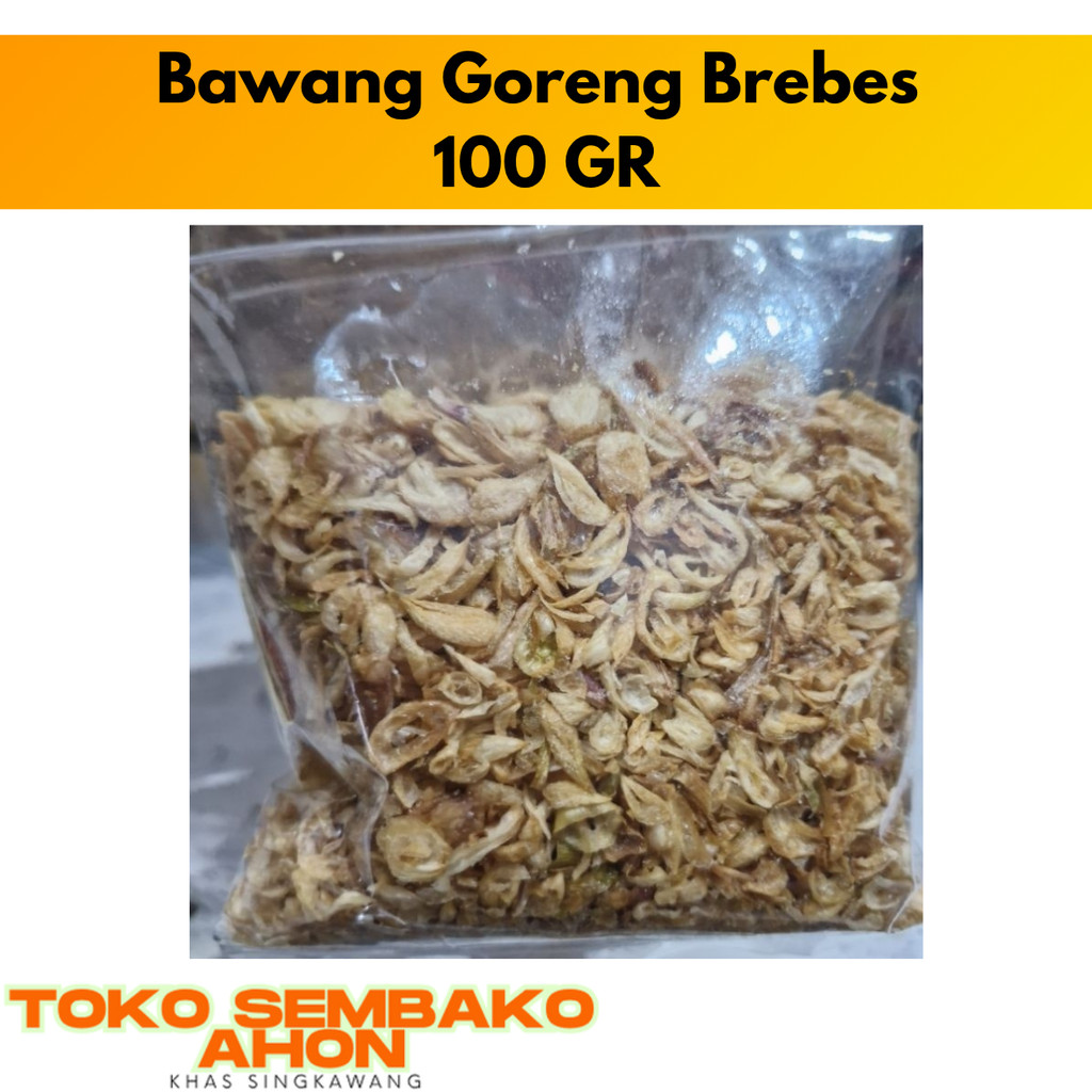 

Bawang Goreng Brebes 100 gram / Bawang Merah Goreng / Bawang Goreng Renyah / Bawang Goreng Asli Brebes / Bawang Goreng Kering