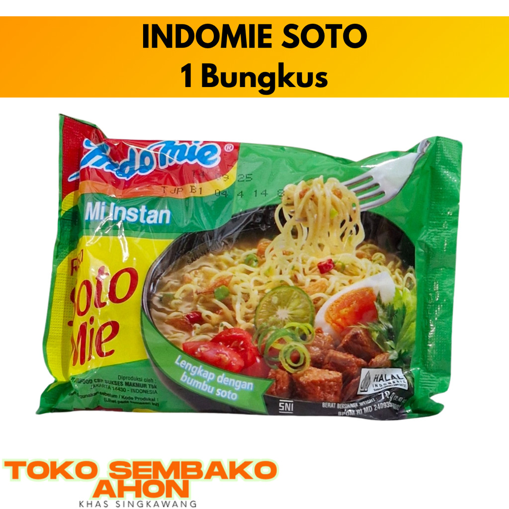 

INDOMIE SOTO / INDOMI SOTO / MI SOTO / Indomie Rasa Soto / Mie Instan Soto / Mie Soto Indomie Original / Indomi Soto Pedas