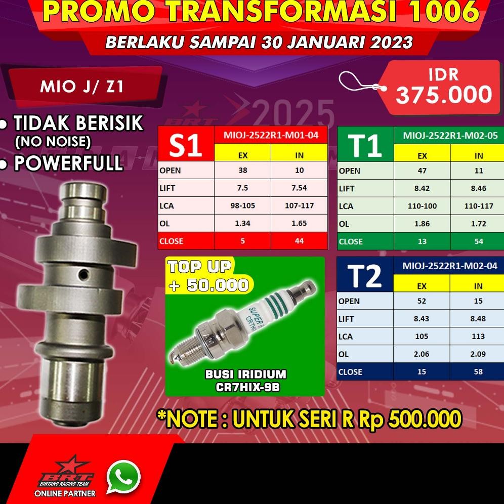 Noken As BRT Mio J Jupiter Z1 Set Roller Rocker Arm RRA