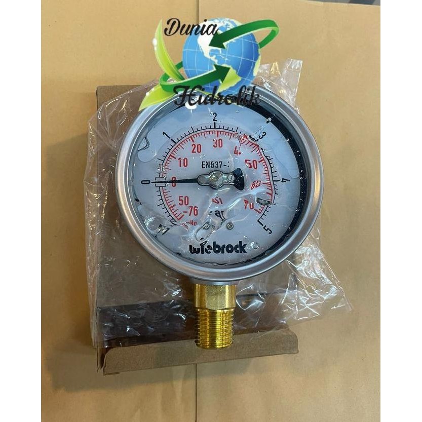 Pressure Gauge Wiebrock -1 Bar Plus 5 Bar / Pressure Vacum Gauge -1 Bar / Pressure Gauge 4 Inch Wieb