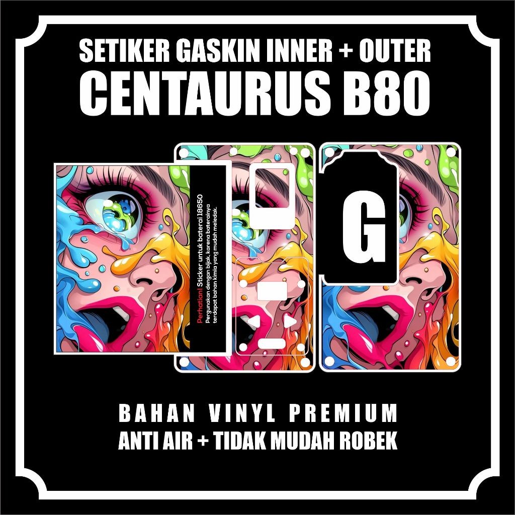 

Promo2pcs - Stiker Label Centa B80 G Garskin Stiker/not Case Premium Quality CustomCOD