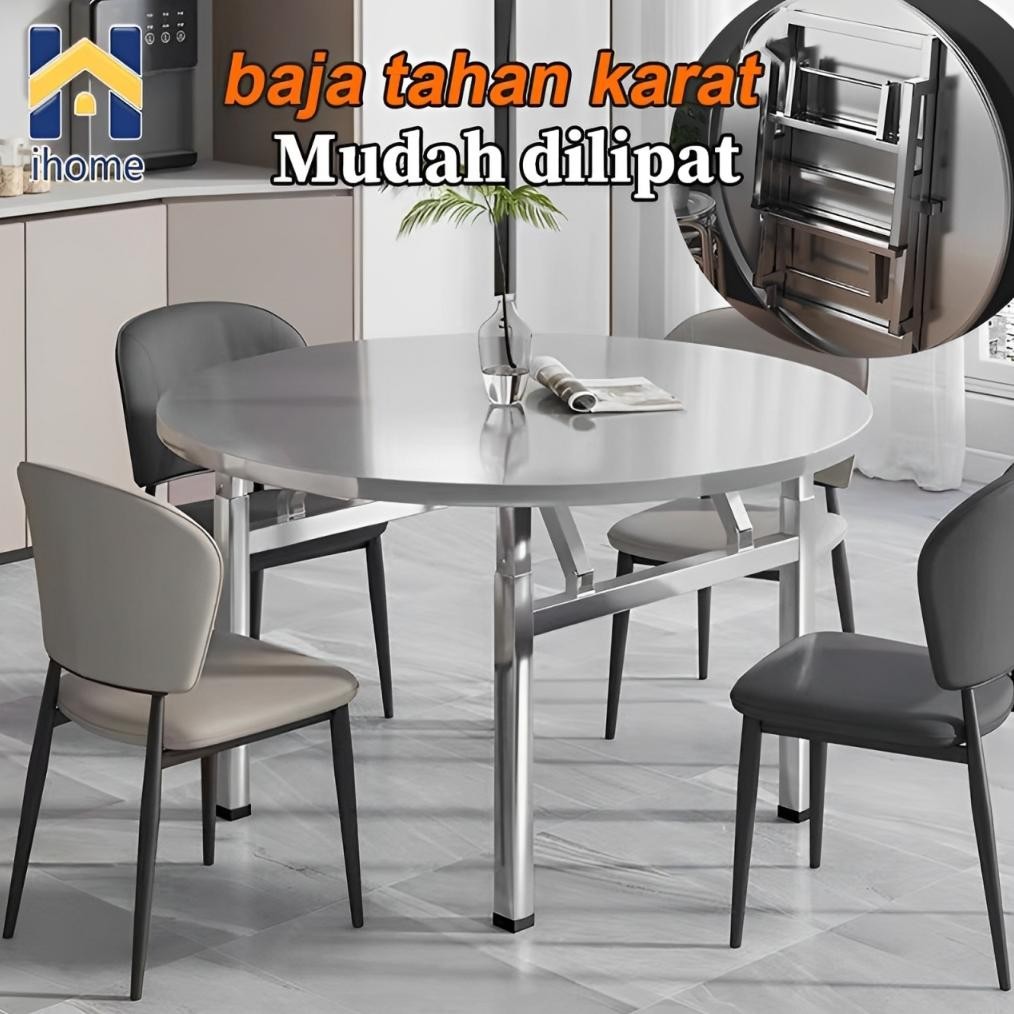 Meja Lipat Meja Makan Lipat Meja Makan Minimalis 2 Kursi Meja Bulat Besi Meja Bar Dapur Lipat