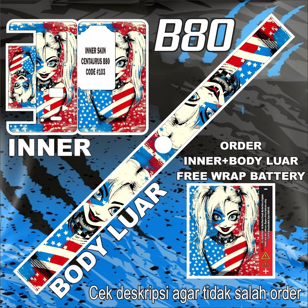 

Promo2pcs - Stiker B80 103 Garskin Stiker/not Case Premium Quality CustomCOD