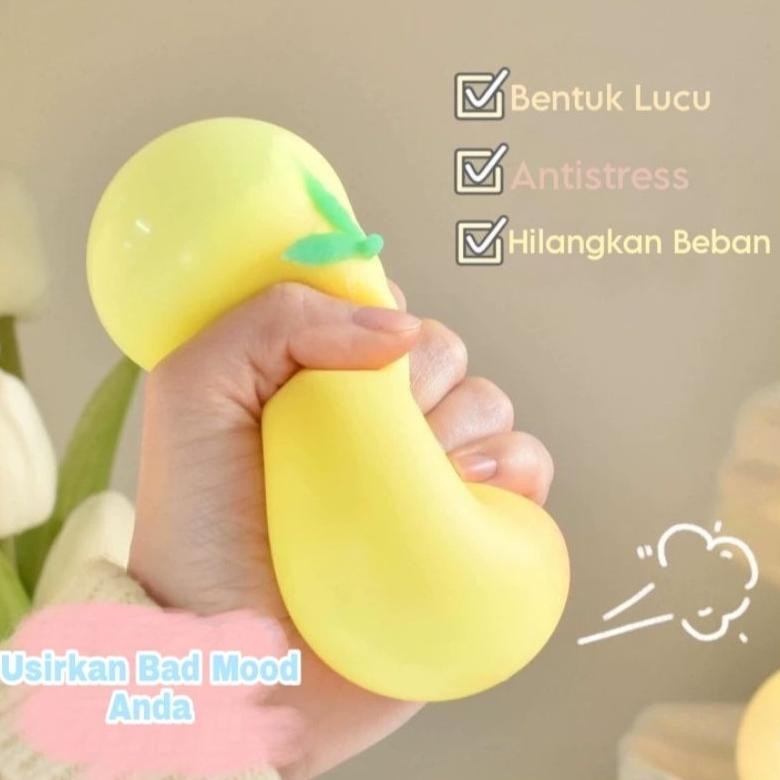 Model Baru Mainan Squishy Antistress bentuk Buah Fruit Peach Ball Squishy Pencet-Pencet Squishy Jumb