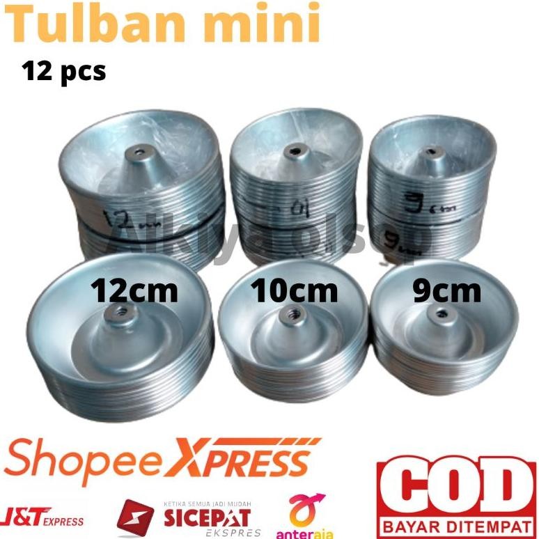 Terlaris 12 pcs Cetakan kue bolu tulban mini cetakan donat cair bolu 