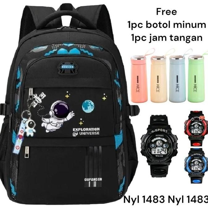

Tas ransel anak sekolah SD laki laki banyak bonusnya