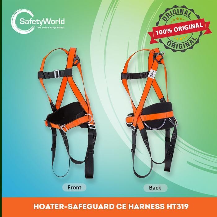 Full Body Harnes Safeguard Ht-319 / Hoater-Safeguard Ce Harness Original Dan Terpercaya