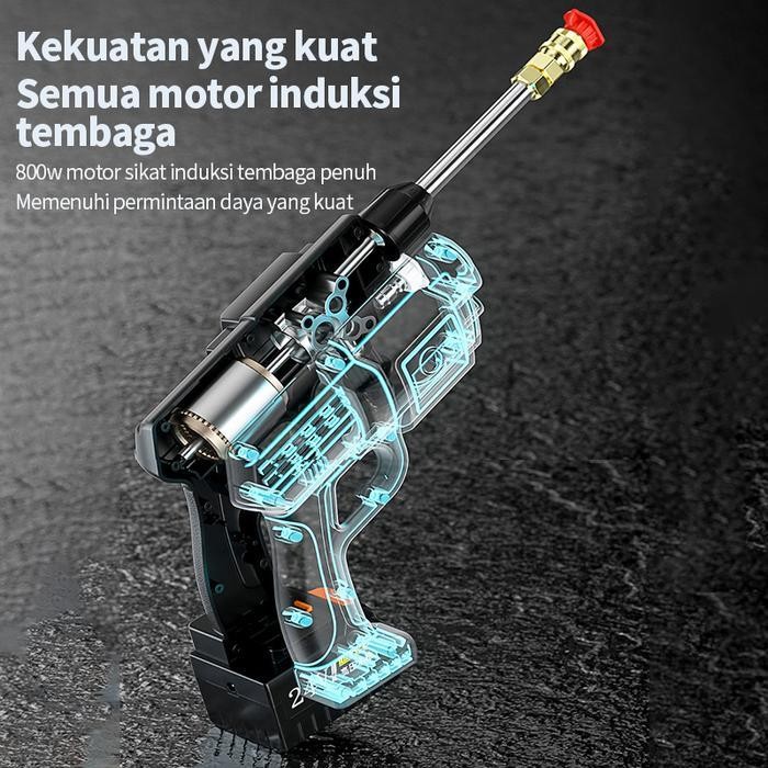 Alat Steam Cuci Motor & Mobil Jet Cleaner Baterai / Cuci Mobil Tanpa