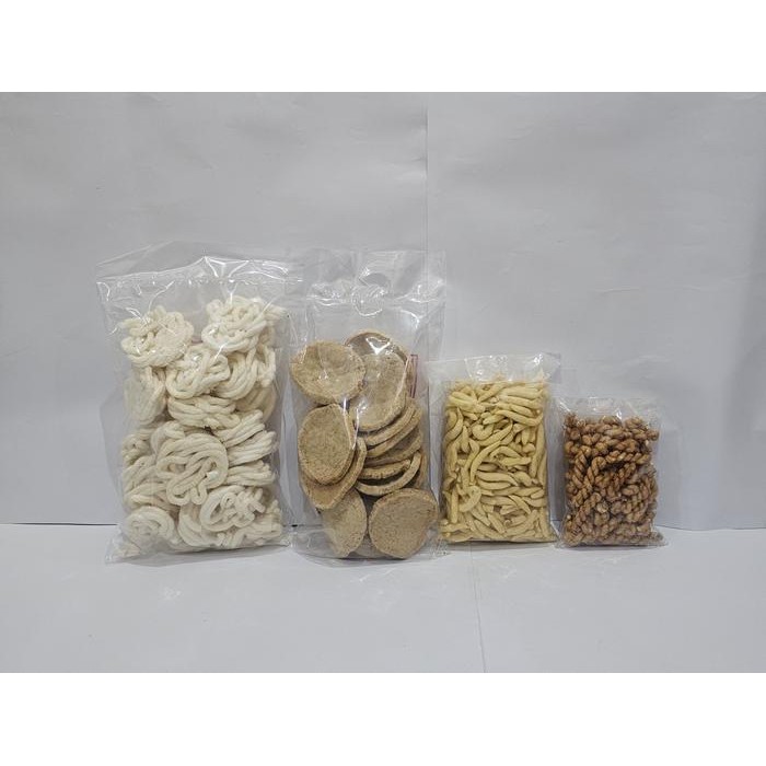 

Paket Campur 7 Kerupuk Sanggul Kulit Kue Kepang Telur Gabus