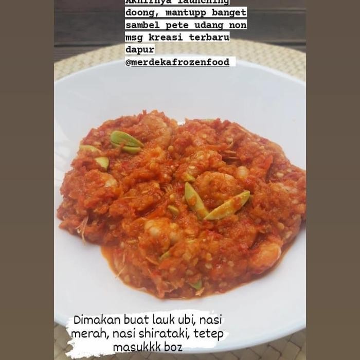 

Makanan Siap Saji Sambal Udang Pete 250 Gr Tanpa Pengawet Enak Gurih