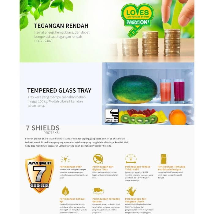 SHARP KULKAS 1PINTU KIREI SERIES SJ-N162N-HS