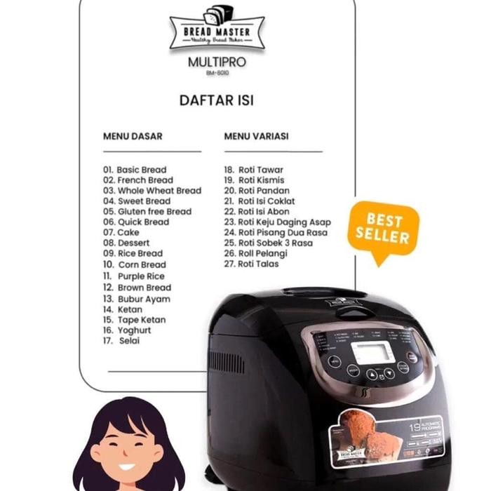 Mesin pembuat Roti Otomatis Bread Master