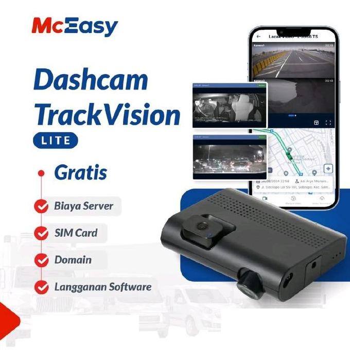 Kamera Mobil McEasy Lite Dashcam (Merekam Jalan dan Kabin Kendaraan) + Free Software Penawaran Spesi