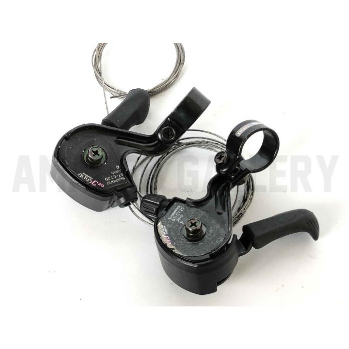 Part Sepeda Shifter 6 Speed Shimano Altus Ct20 Japan Index Nos Vintage Jadul Mtb